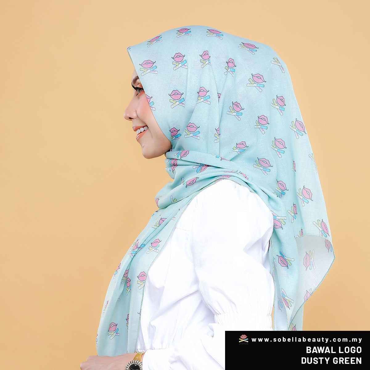 Basic Logo Bawal Dusty Green Sobella Beauty