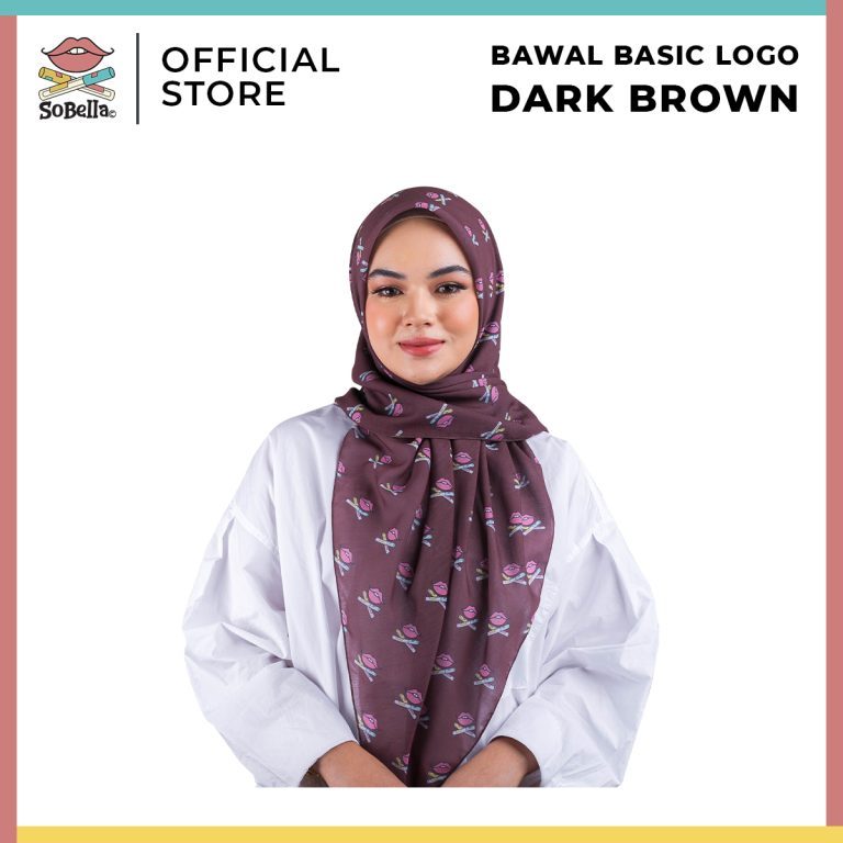 Basic Logo Bawal Dark Brown B Sobella Beauty